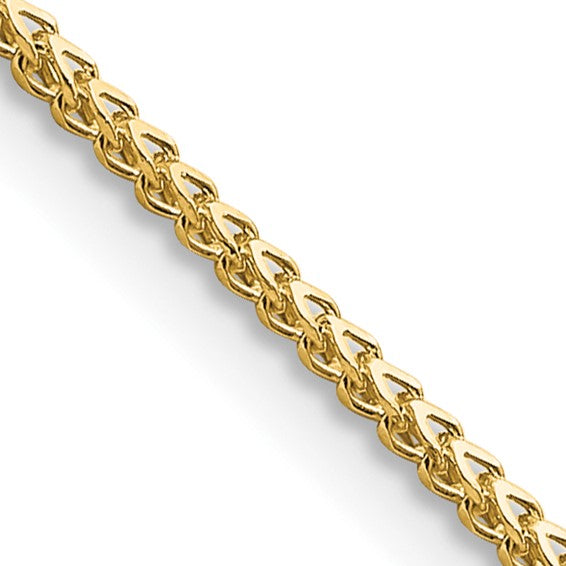 14K Yellow Gold 1mm Franco Chain with Lobster Clasp