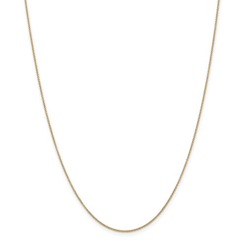 14K Yellow Gold 0.9mm Cable Chain