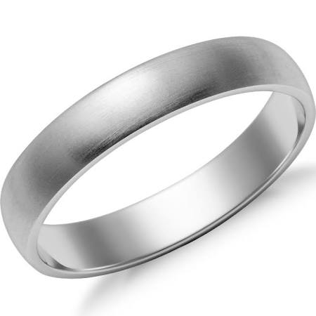 14KW 4mm Low-Dome Wedding Band Size:6