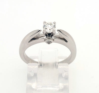 14KW 0.29ctTW Diamond Engagement Ring