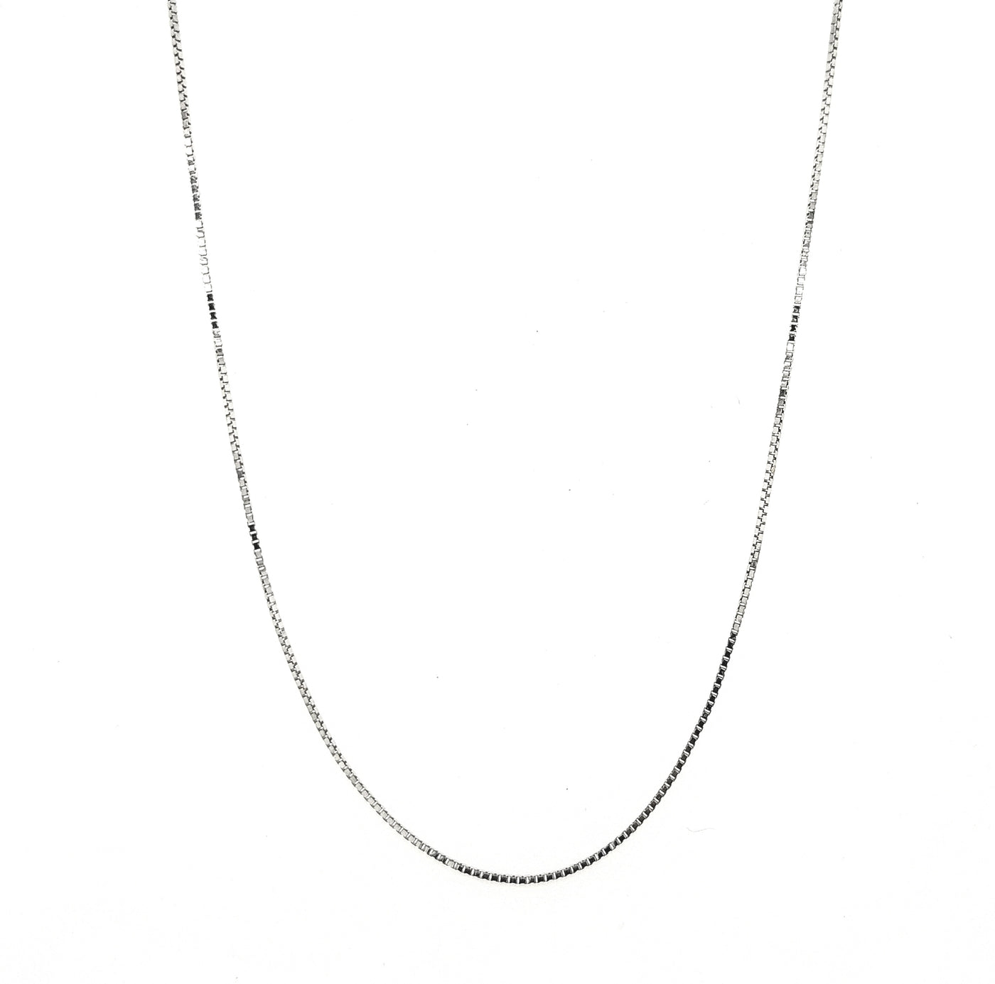 10KW 1.0mm Box Chain with Spring Ring Clasp Length:20in