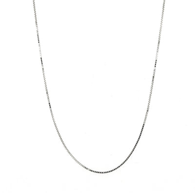 10KW 1.0mm Box Chain with Spring Ring Clasp Length:20in
