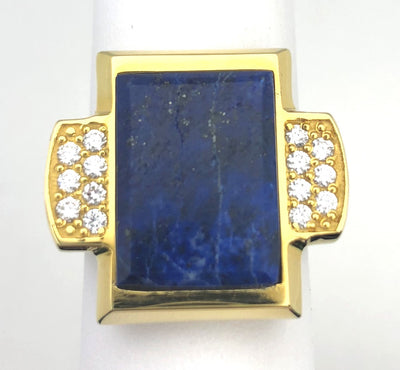 14KY Lapis Lazuli Ring Size:10