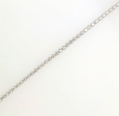 14K White Gold 1.00ctTW H-I/VS1-SI1 RBC Diamond Tennis Bracelet Length:7in