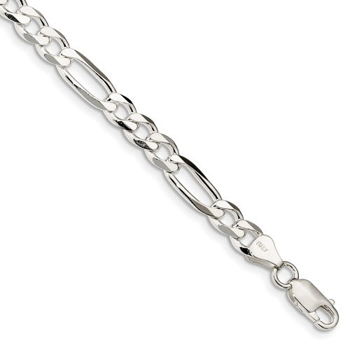 SS 6.5mm Figaro Bracelet (8 inches)