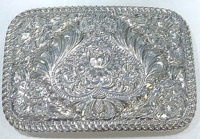 SS with 22K Gold Overlay Belt Buckle
