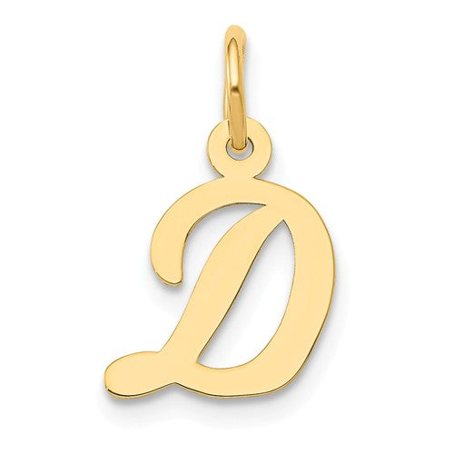 14KY Small Script Initial D Charm
