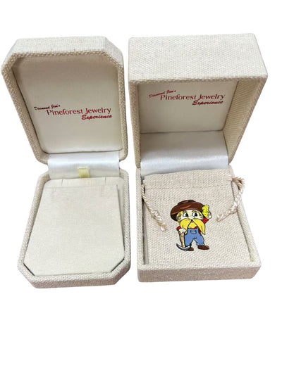 14K Yellow and White Gold Quinceañera Heart Necklace
