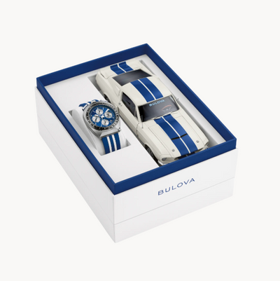 Gents Bulova "SHELBY Racer Chronograph" with Blue Chronograph Dial