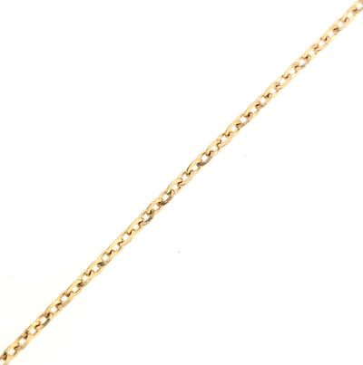 14KY 0.95mm Cable Link Chain with Lobster Claw Clasp Length:16in