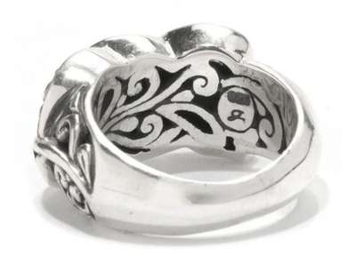 SS "Cascada Leaf Ring" with Paua (Size 7)