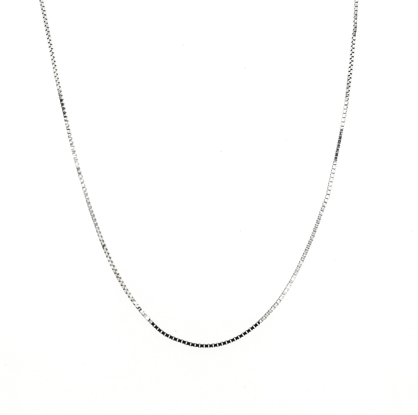 10KW 1.0mm Box Chain with Spring Ring Clasp Length:20in
