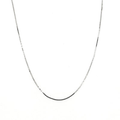 10KW 1.0mm Box Chain with Spring Ring Clasp Length:20in