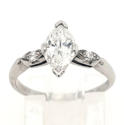 Platinum Diamond Engagement Ring 0.83ctTWg