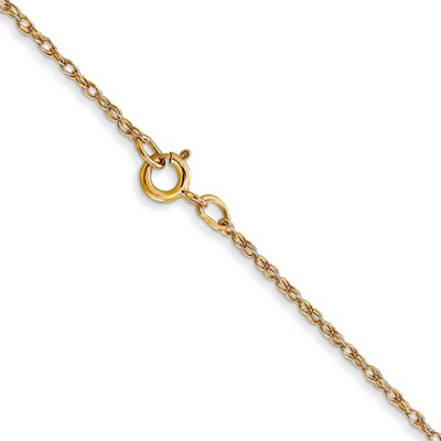 14KY 0.7mm Carded Cable Rope Chain (18 inches)
