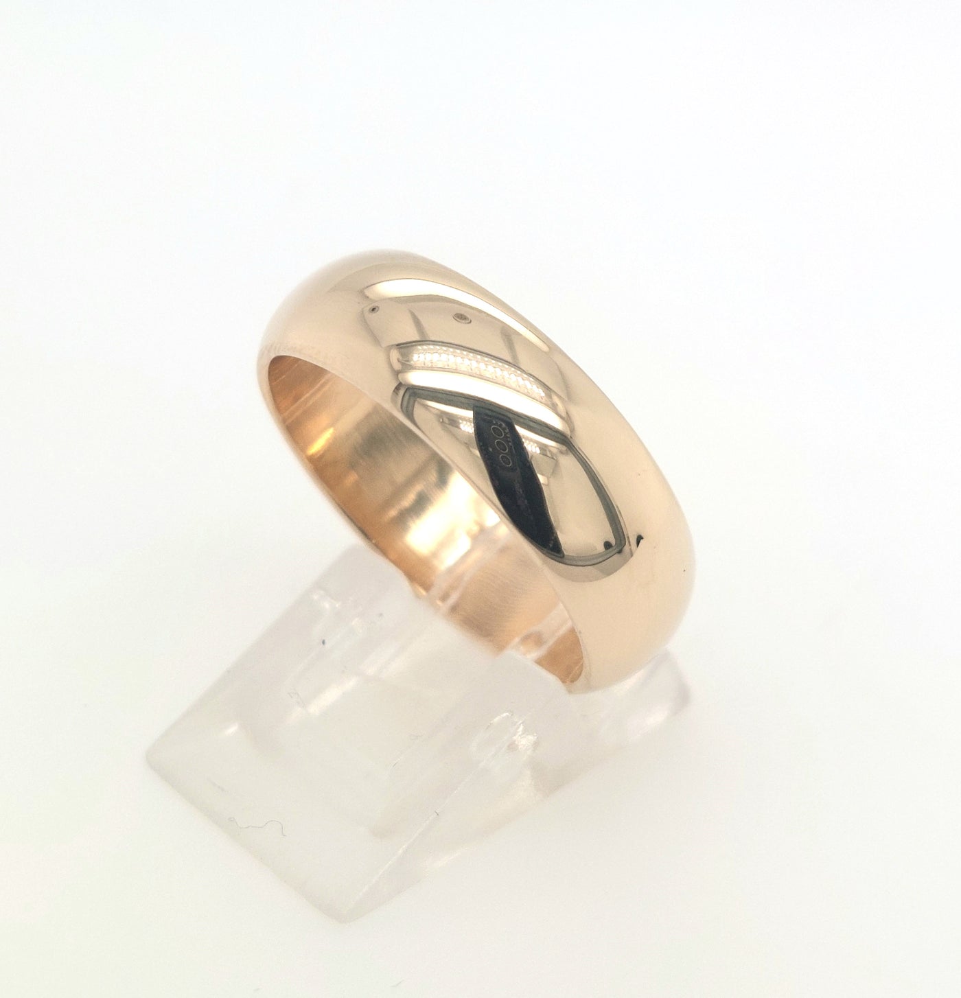 14KY 7mm Polished Wedding Band Size:9.50