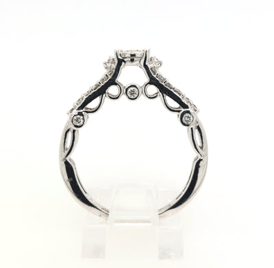 14K White Gold 0.60ctTW Round Diamond Engagement Ring Size:7 Gram Weight:4.3g