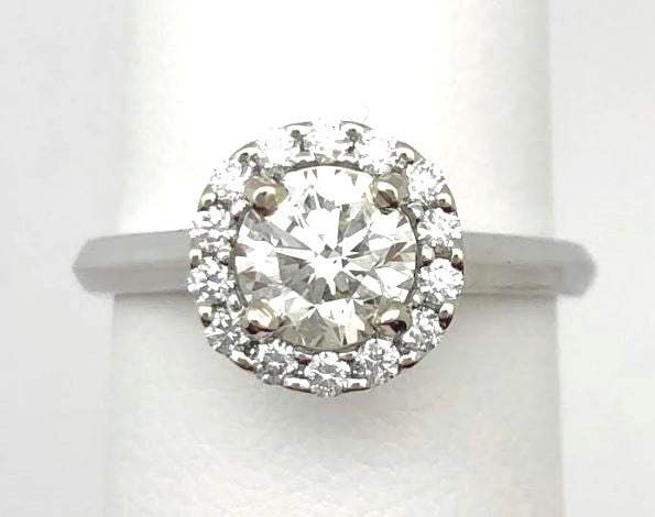 14KW 1.13ctTW Diamond Engagement Ring