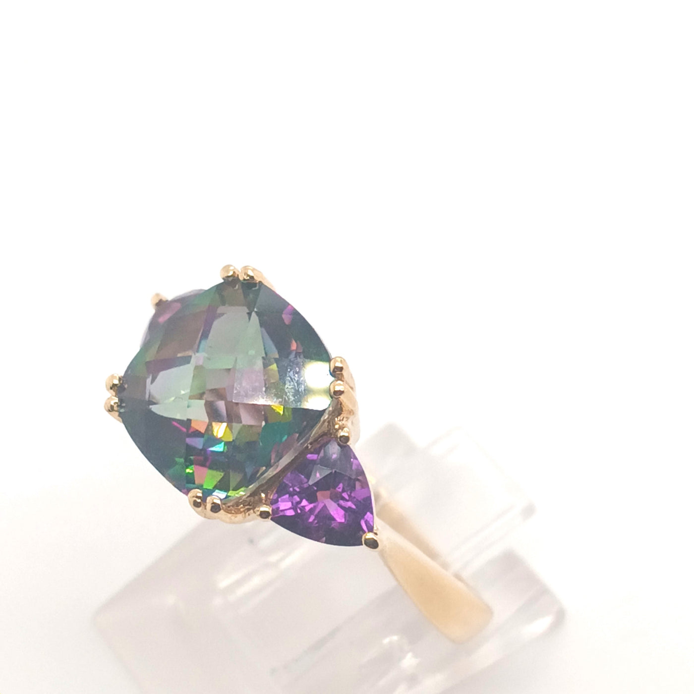 Quality Gold Sterling Silver Rhodium-plated Amethyst, Blue Topaz & Citrine  Ring QR3207AM - Alan Sutton Jewelry
