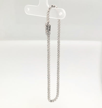 14K White Gold 1.00ctTW H-I/VS1-SI1 RBC Diamond Tennis Bracelet Length:7in