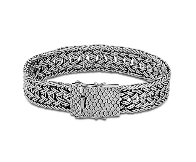 SS Woven Slide Insert "Moti Bracelet"
