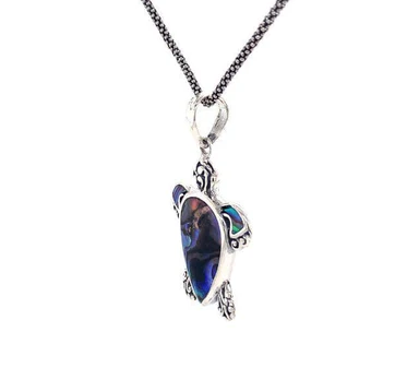 SS Paua "Into the Deep" Turtle Pendant