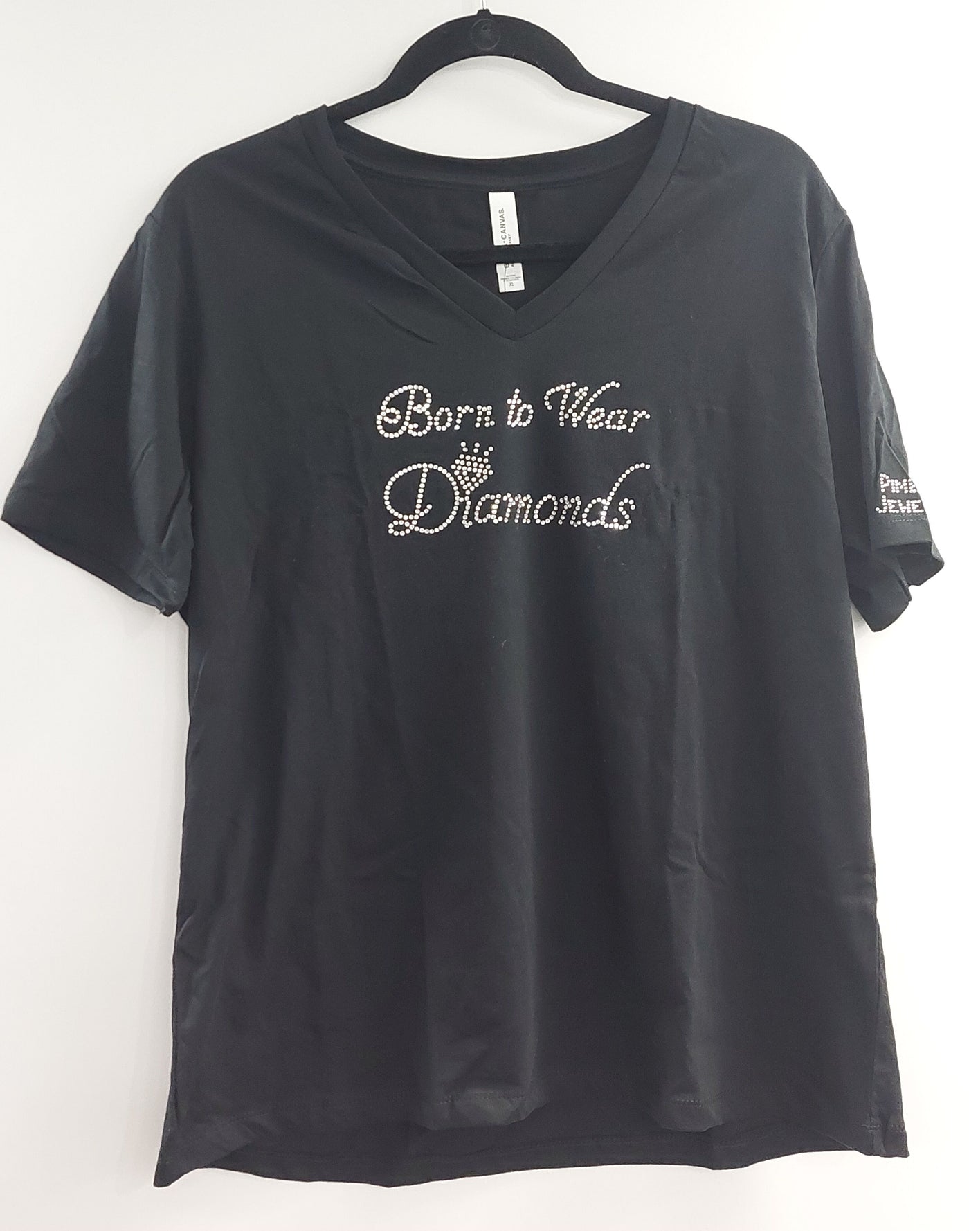 "Born to Wear Diamonds" Crystal T-Shirt (Small)
