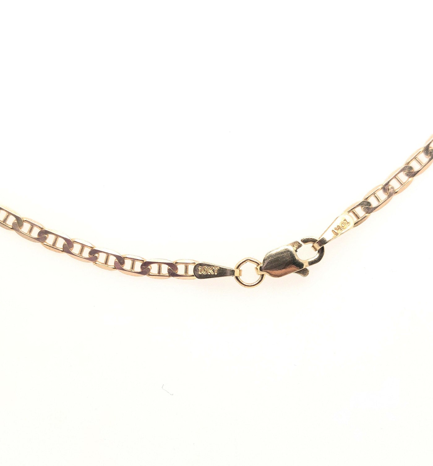 14K Yellow Gold 3.3mm Anchor Link Bracelet 8.25 inch