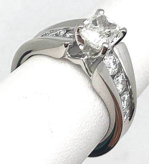 18K White Gold & Plat Diamond Engagement Ring