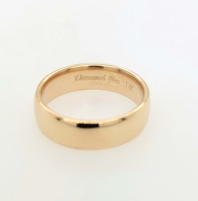 14K Yellow Gold "Diamond Jim" Wedding Band 5mm Size:7