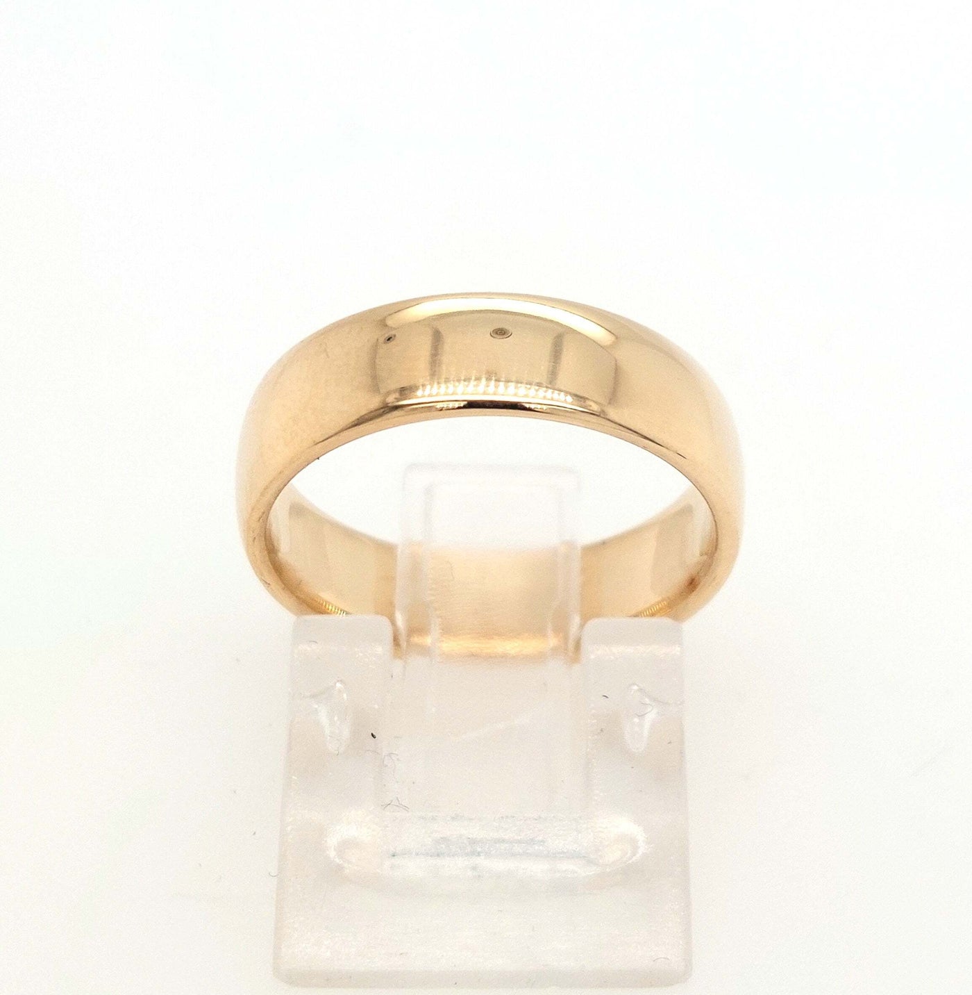14K Yellow Gold "Diamond Jim" Wedding Band 5mm Size:7