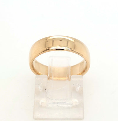 14K Yellow Gold "Diamond Jim" Wedding Band 5mm Size:7