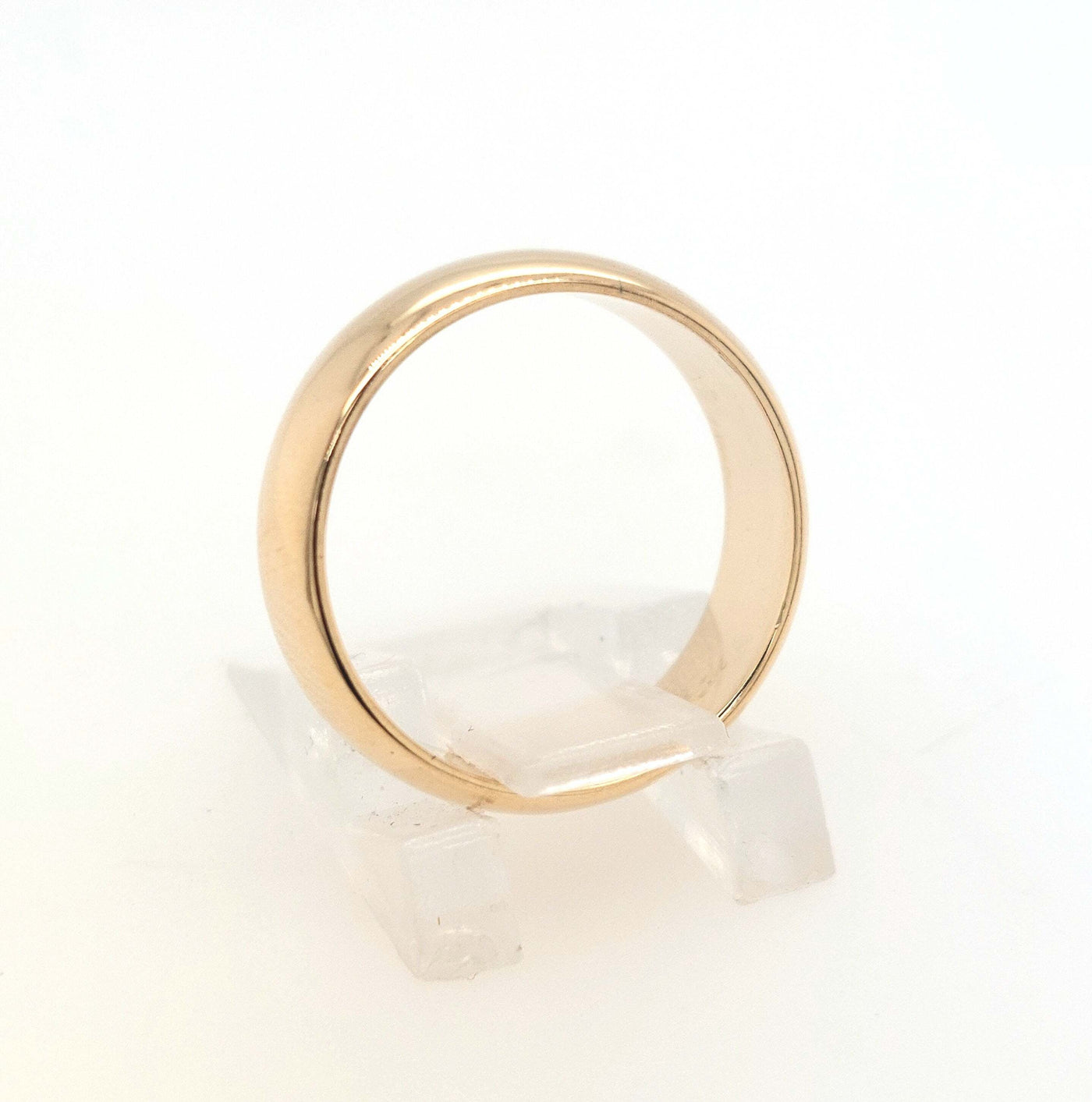 14K Yellow Gold Wedding Band 5.8mm Size:5
