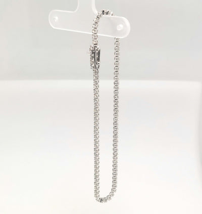 14K White Gold 1.00ctTW H-I/VS1-SI1 RBC Diamond Tennis Bracelet Length:7in