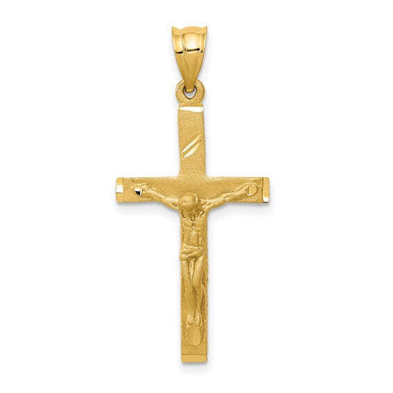 14K Yellow Gold Crucifix Pendant