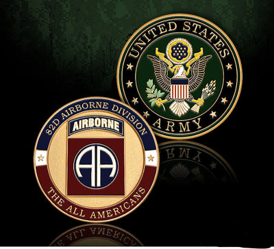 U.S. Army Fort Bragg 82nd Airborne Division Challenge Coin
