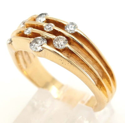 14K Yellow Gold Gent's Diamond Fashion Ring w/ approx 0.52ctTW H-I/SI2 Size:9.50 Gram Weight:8.3g