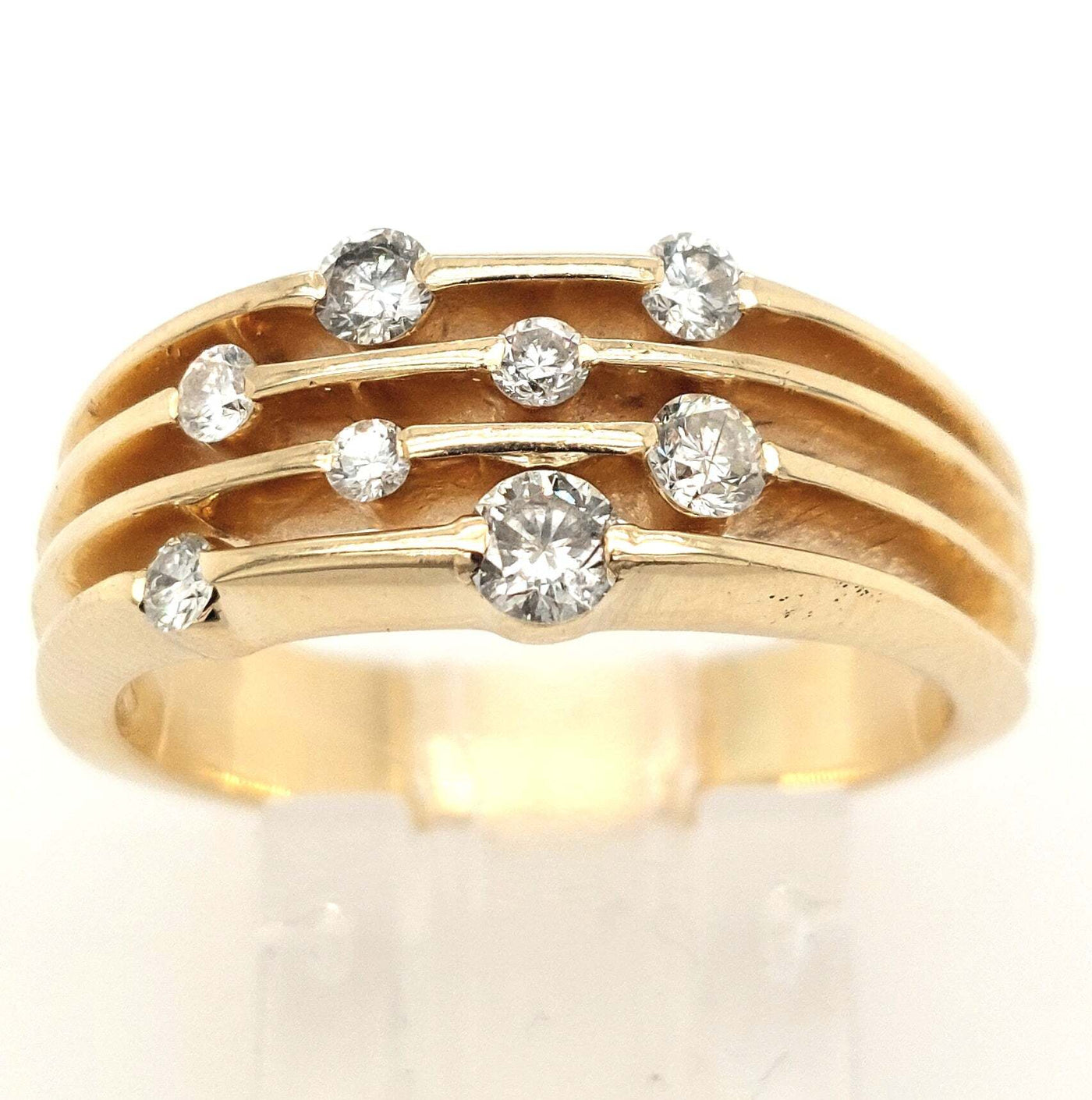 14K Yellow Gold Gent's Diamond Fashion Ring w/ approx 0.52ctTW H-I/SI2 Size:9.50 Gram Weight:8.3g