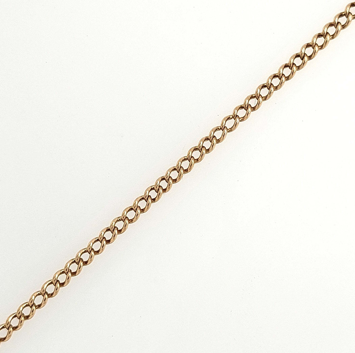 14K Yellow Gold Cable Link Chain 2.1mm Length:20.5in Gram Weight:6.9g