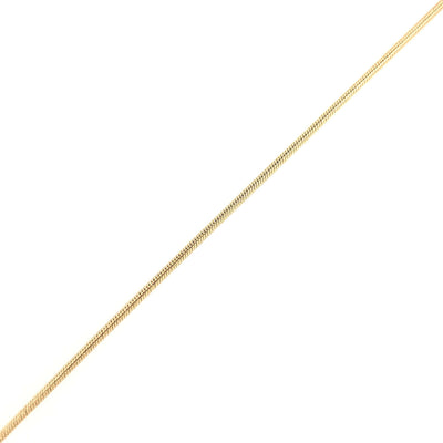 14K Yellow Gold 1.35mm Snake Chain with Lobster Claw Clasp Length: 14.50in Gram Weight:5.8g