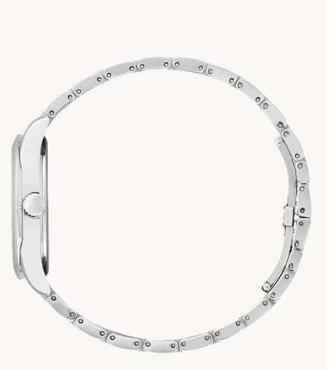 Lady's Citizen Eco-Drive "Arezzo" Watch with Silver Diamond Accent Dial