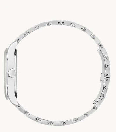 Lady's Citizen Eco-Drive "Arezzo" Watch with Silver Diamond Accent Dial