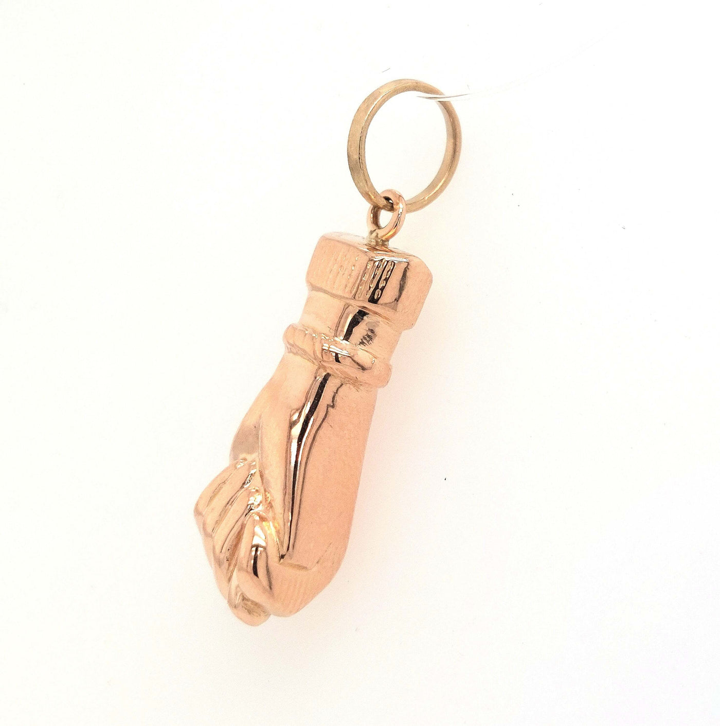 18K Rose Gold Figa Pendant 1" Gram Weight:1.8g