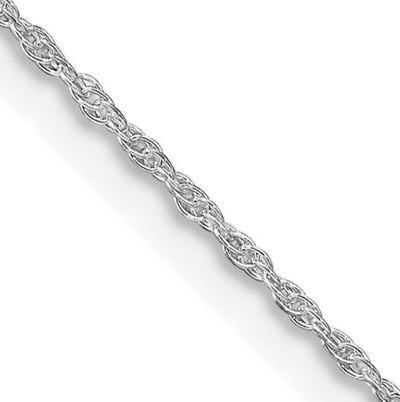 SS Rhodium-plated 1.25mm Loose Rope Chain (16 inches)