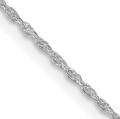 SS Rhodium-plated 1.25mm Loose Rope Chain (18 inches)