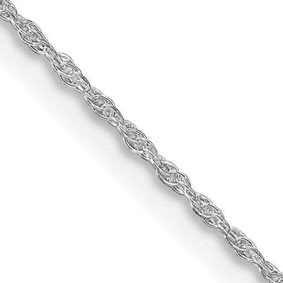 SS Rhodium-plated 1.25mm Loose Rope Chain (20 inches)