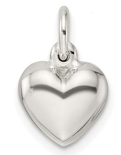 SS Puffed Heart Charm