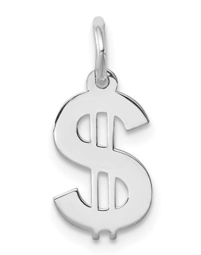 Sterling Silver Dollar Sign Charm