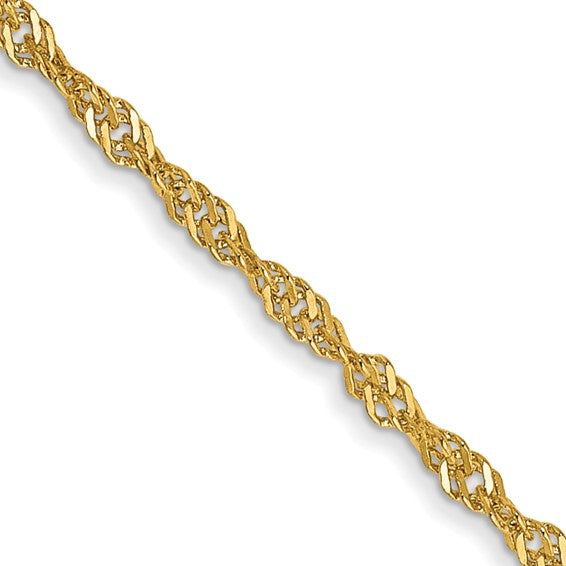 14KY 1.4mm Singapore Chain (20 inch)