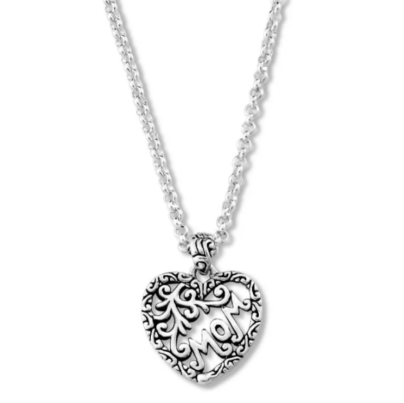SS Heart "Mom Necklace"